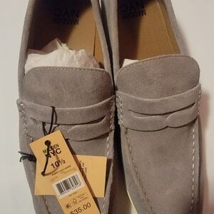 Madden NYC Men's Gray Suede Loafers